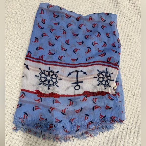Other - Nautical Blue and Red Scarf